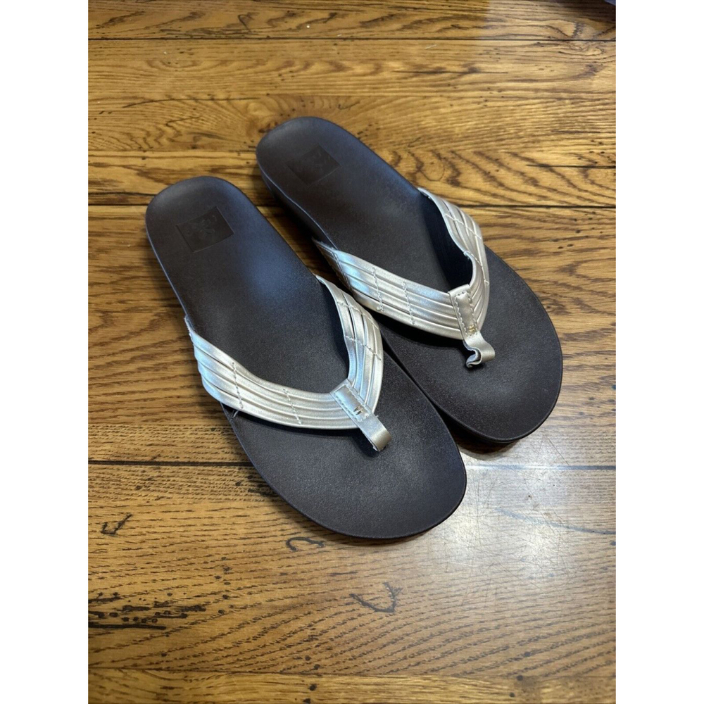 Reef Women's Brown Thong Flip Flop Yoga Mat Soft Footbed Sandal Size 9